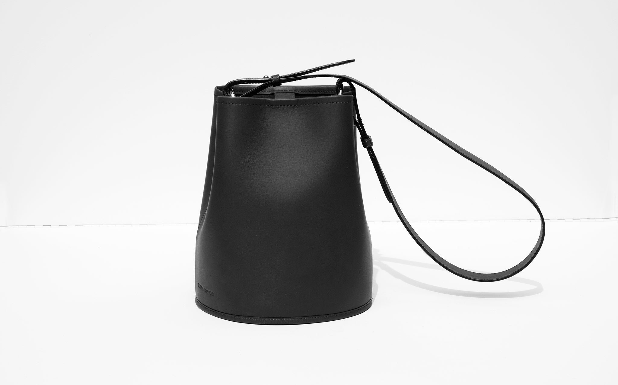 Creatures Of Comfort Black Saddle Small Bucket Bag | Kindred Black