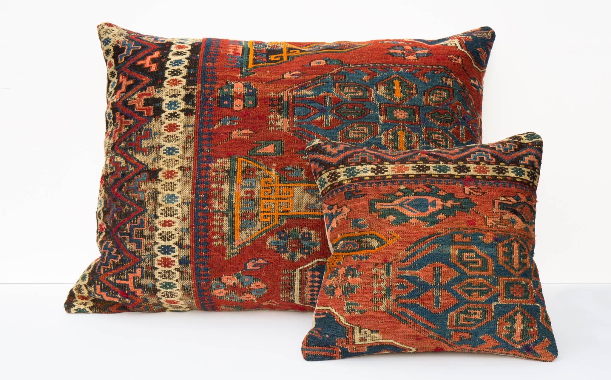 Antique Turkish Wool Kilim Throw Pillow | Kindred Black