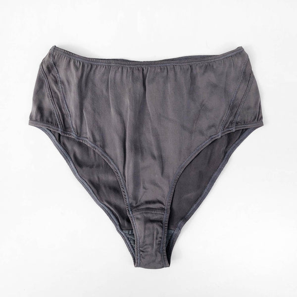 Kent Blam Slate Silk High Waist Panty | Kindred Black