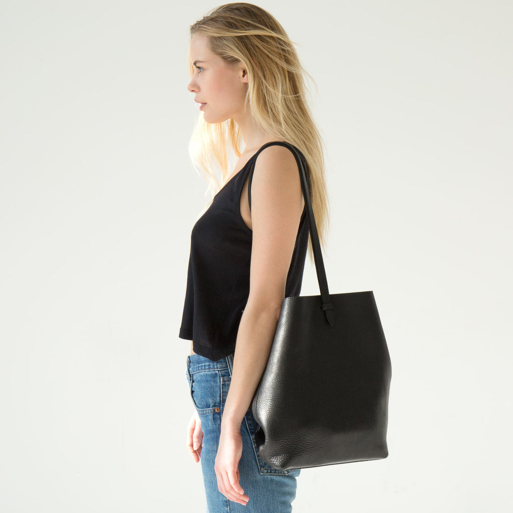 Lotuff Sling Leather Backpack | Kindred Black