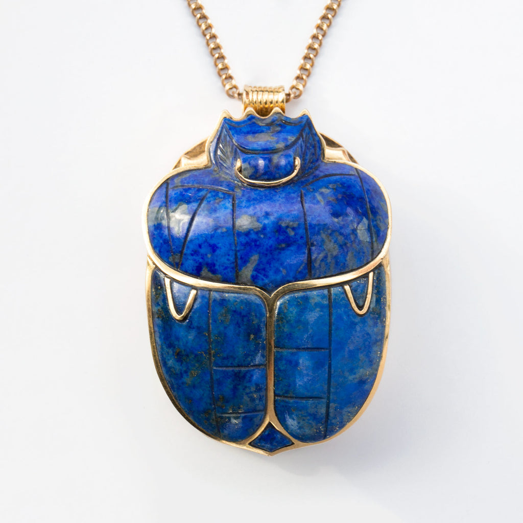 lapis lazuli scarab