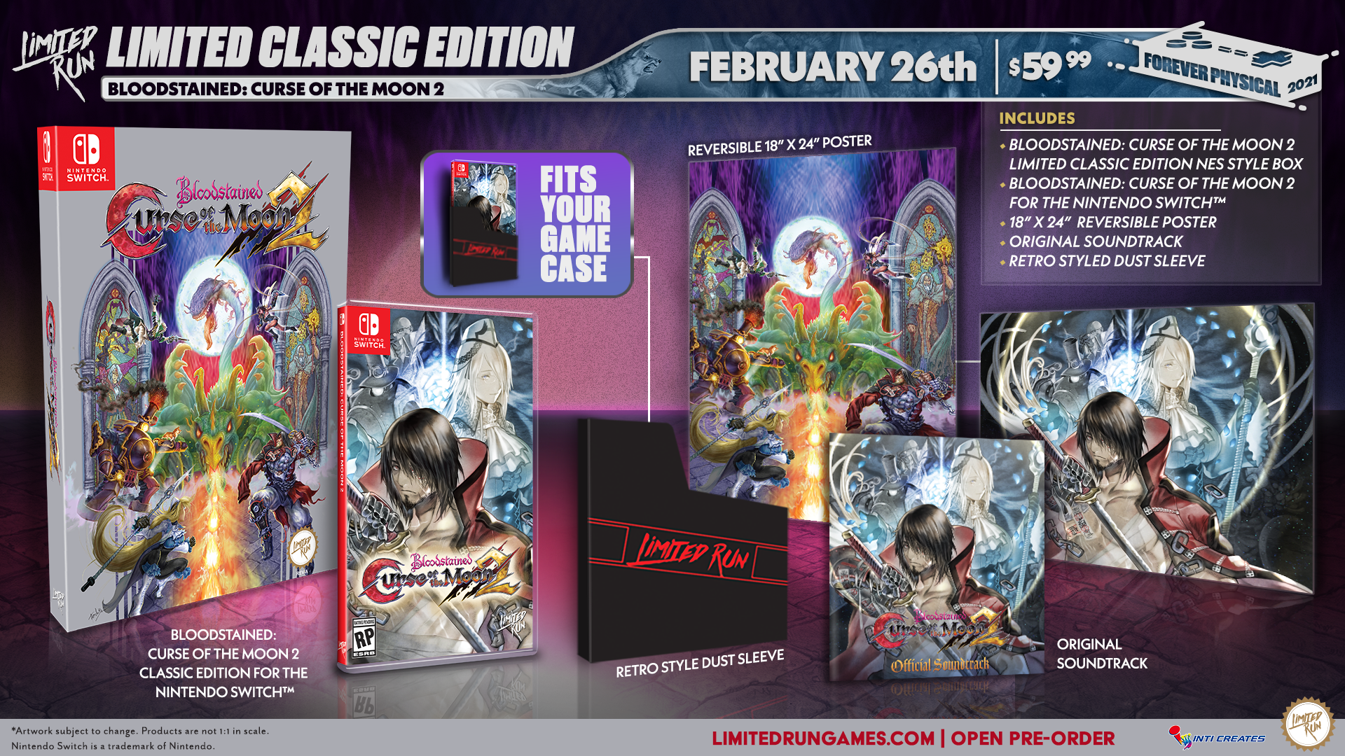 bloodstained curse of the moon 2 switch