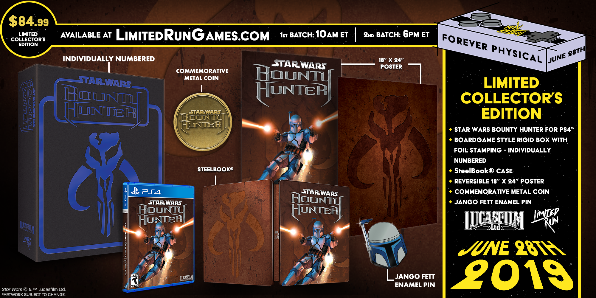 Limited Run 273 Star Wars Bounty Hunter Premium Edition Ps4 Limited Run Games