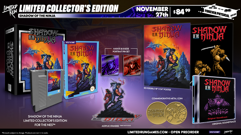 Shadow of the Ninja (NES) Collector's Edition – Limited Run Games