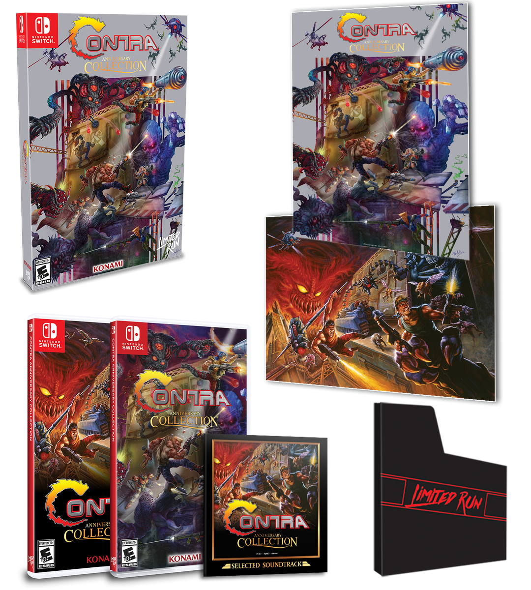Switch Limited Run #140: Contra Anniversary Collection Classic Edition ...