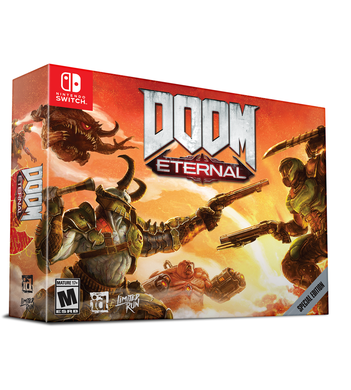 Doom eternal nintendo. Doom (Nintendo Switch). Дум на Нинтендо свитч. Doom Eternal на Нинтендо свитч. Коллекционное издание Doom для Nintendo Switch.