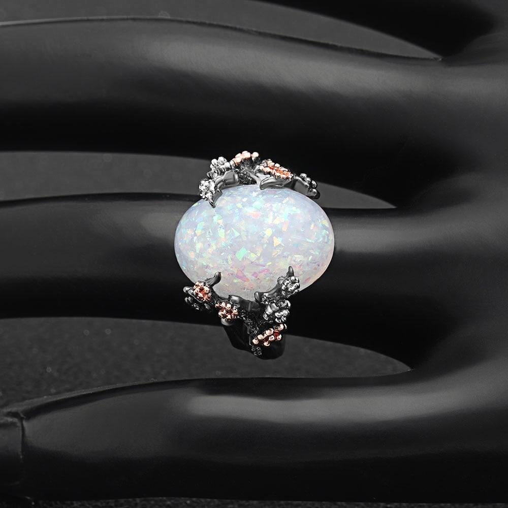 Vintage Oak Branch Opal Ring (October Gemstone) – AtPerry's Healing ...