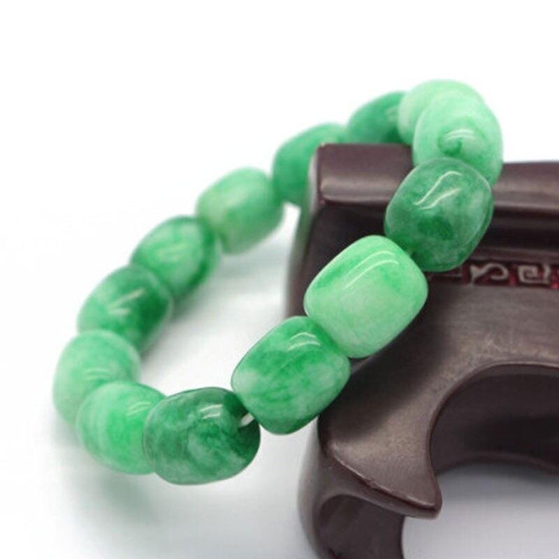 Bracelet Natural Green Jade Beads – AtPerry's Healing Crystals