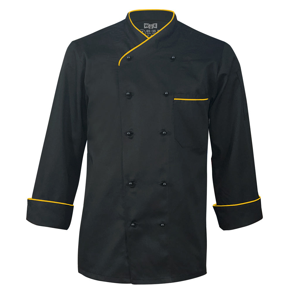 New Style Chef Coat Gold Piping | WUE Shop