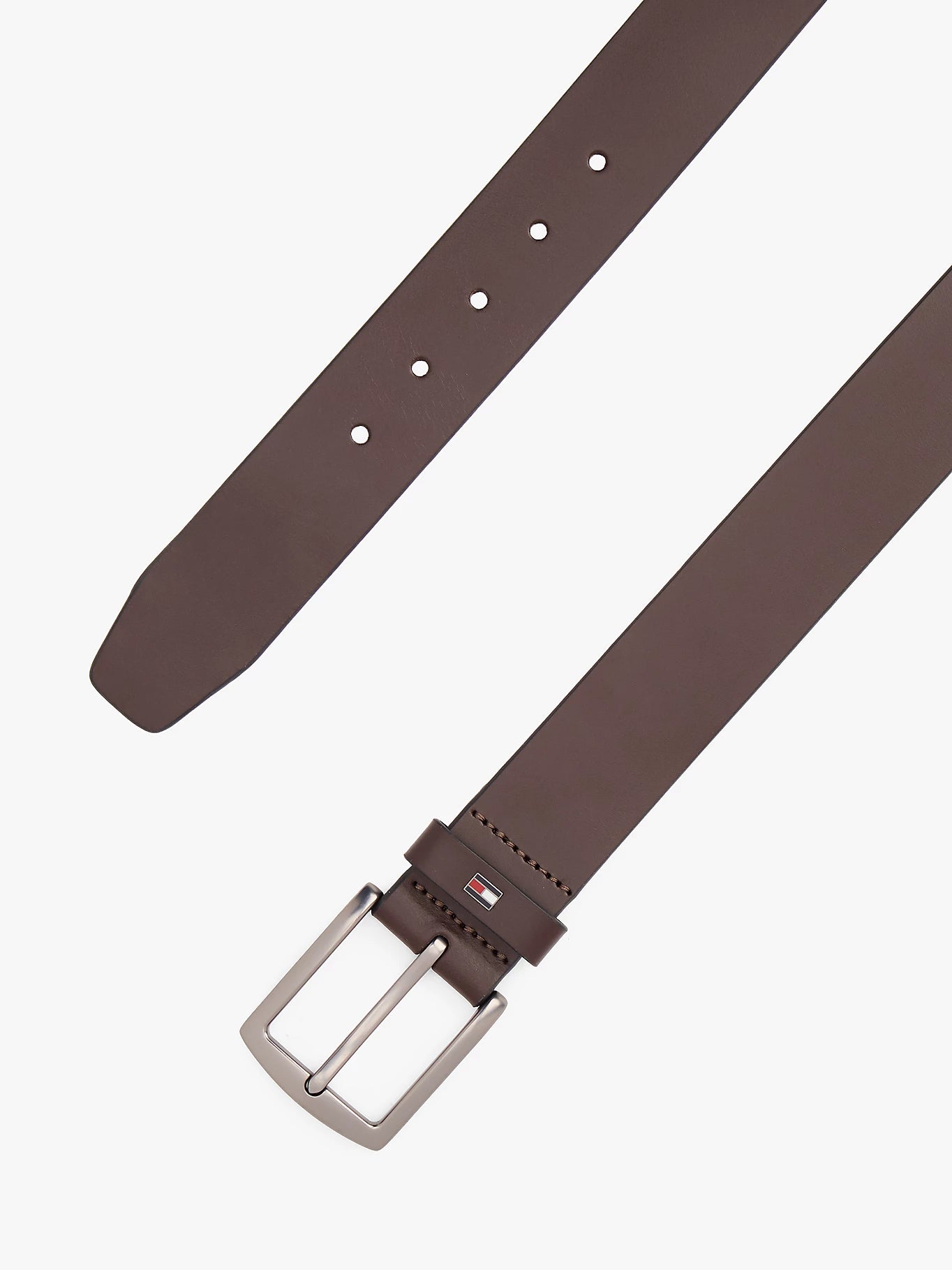 Tommy Hilfiger K DENTON nahkavyö lahjapaketissa, tummanruskea