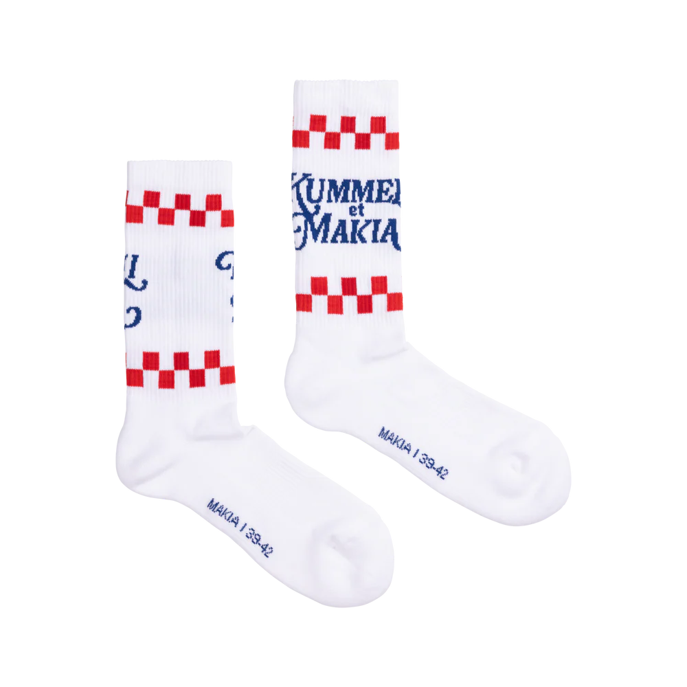 Makia Gastronomie Socks, valkoinen