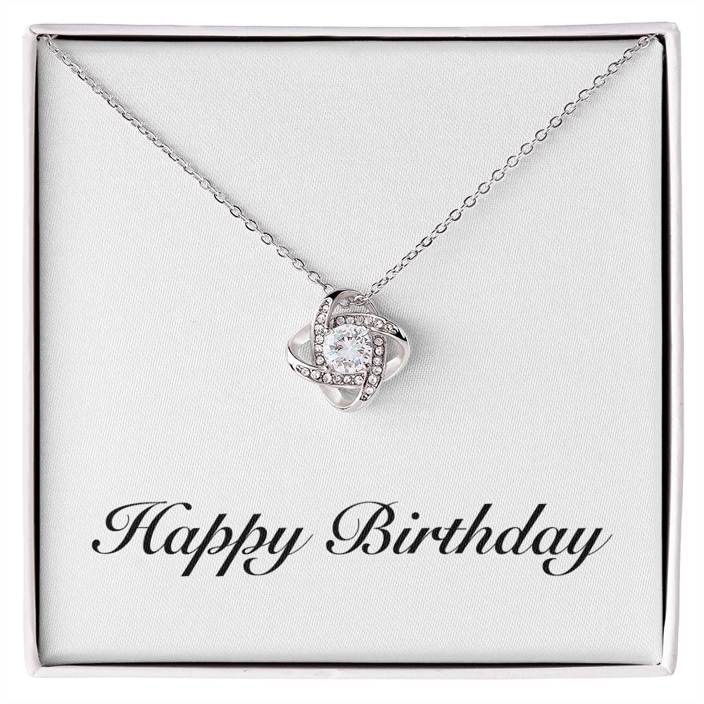 Happy Birthday - Love Knot Necklace