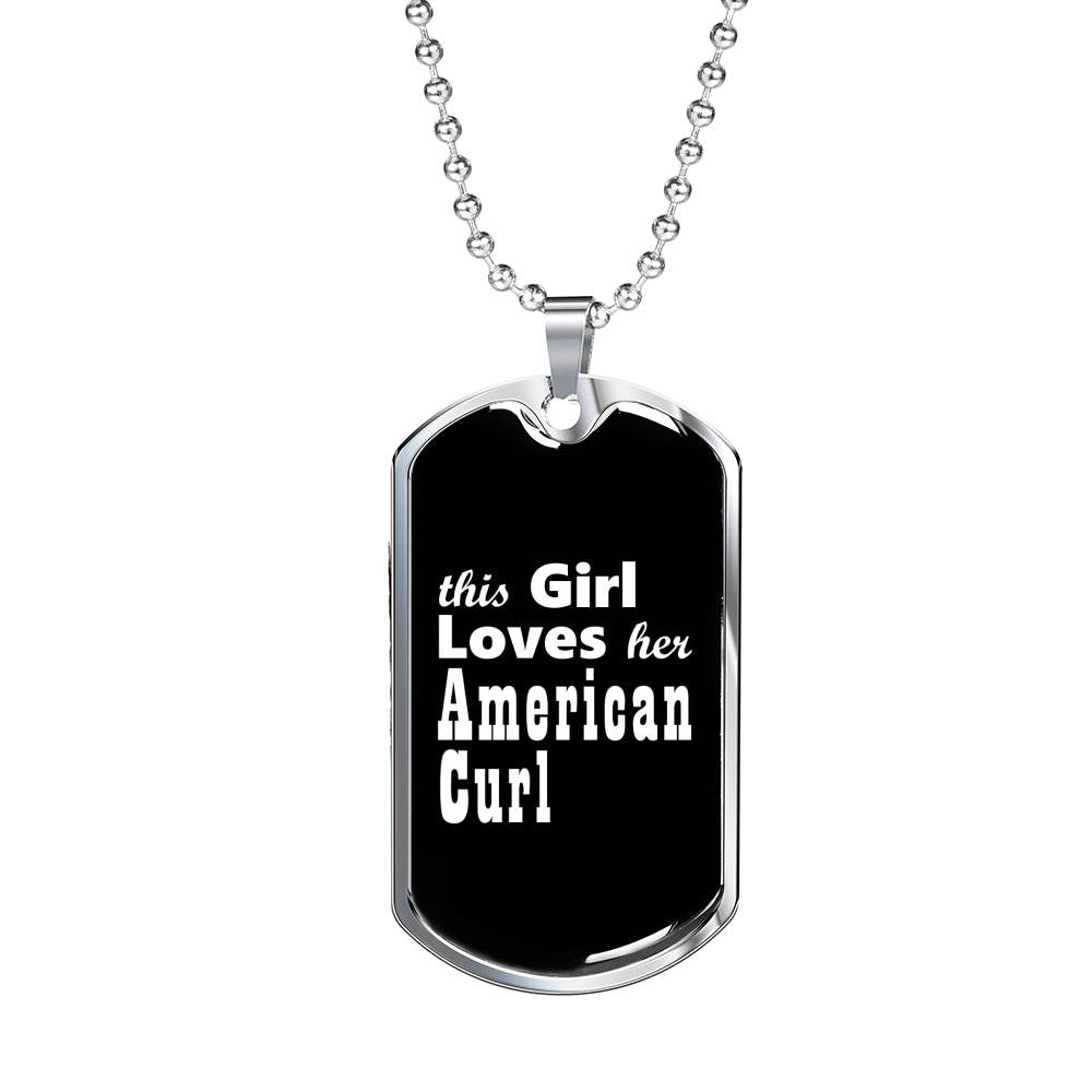 American Curl v2 - Luxury Dog Tag Necklace