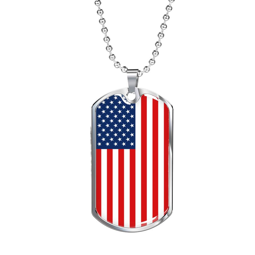 American Flag v1 - Luxury Dog Tag Necklace