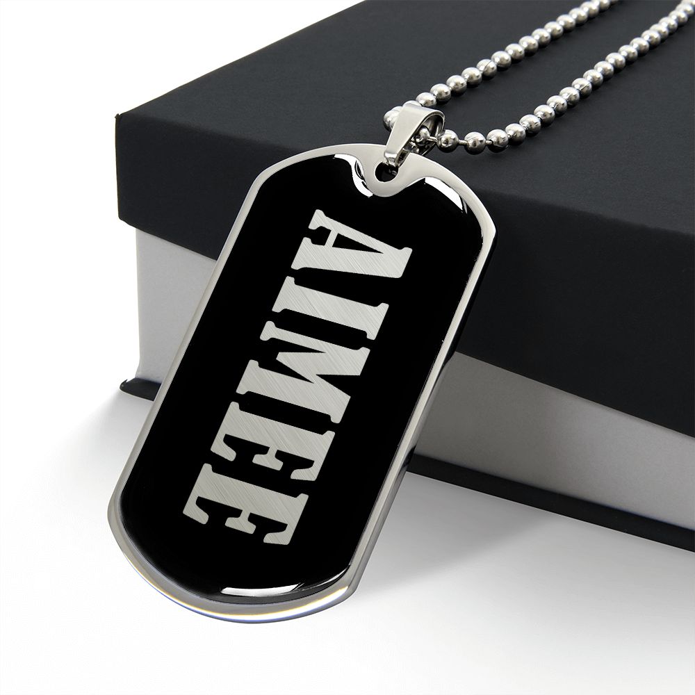 Aimee v02 - Luxury Dog Tag Necklace