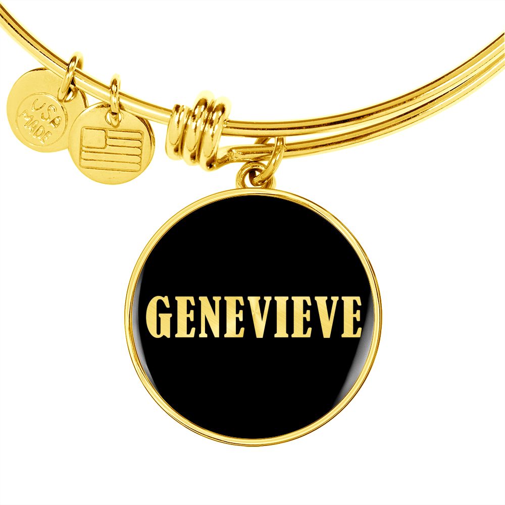 Genevieve v02 - 18k Gold Finished Bangle Bracelet