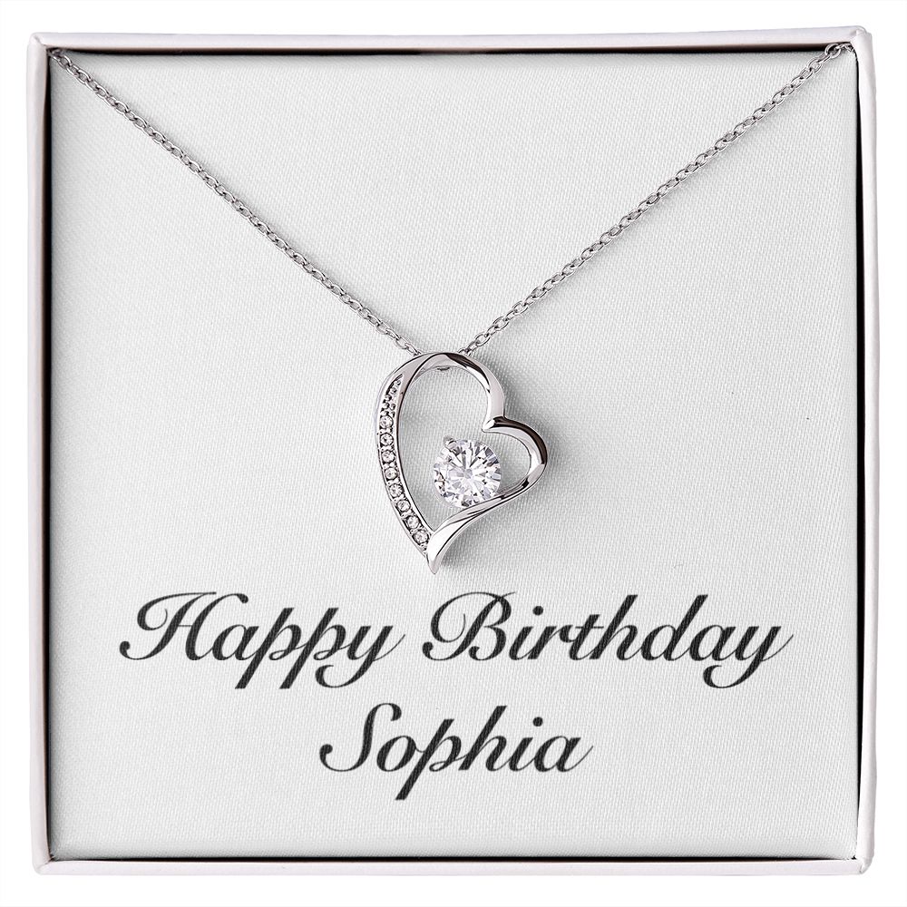 Happy Birthday Sophia - Forever Love Necklace