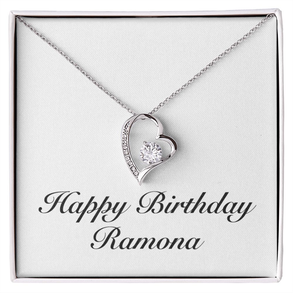 Happy Birthday Ramona - Forever Love Necklace