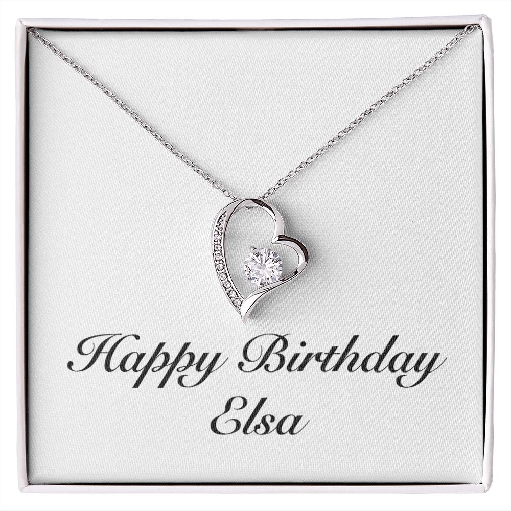 Happy Birthday Elsa - Forever Love Necklace