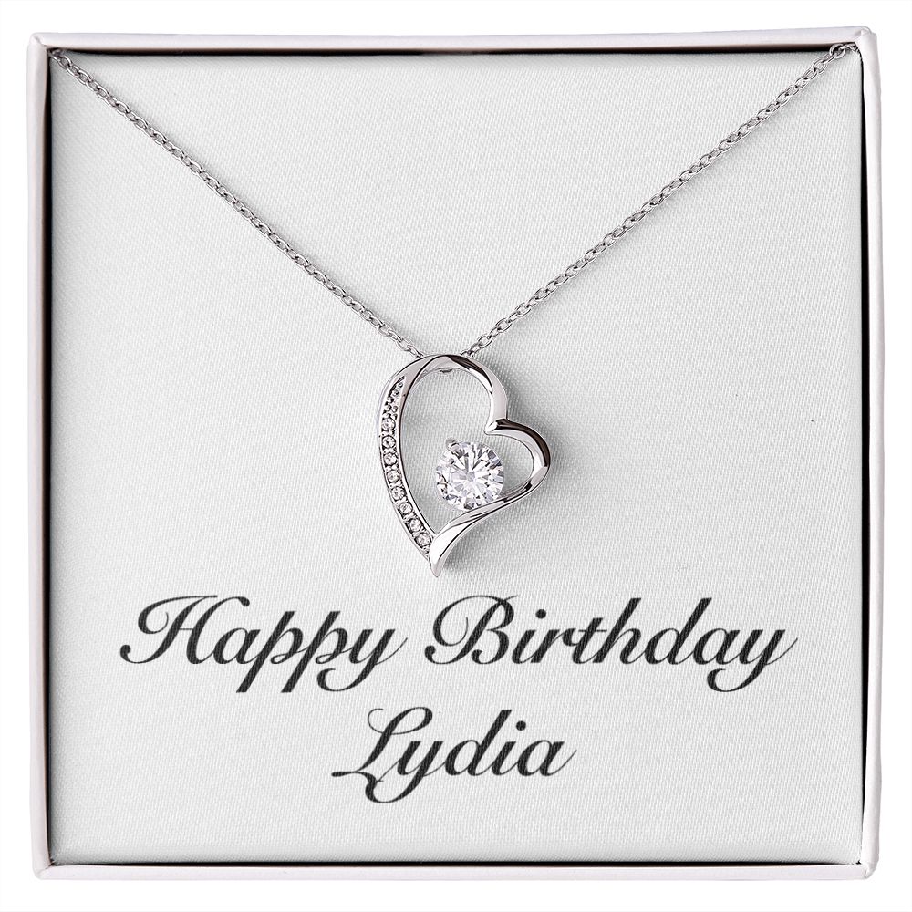 Happy Birthday Lydia - Forever Love Necklace
