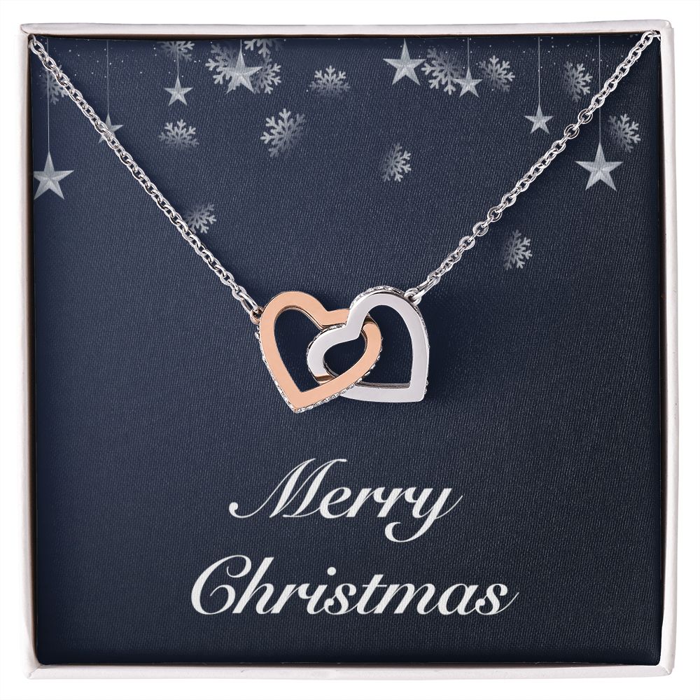 Merry Christmas v04 - Interlocking Hearts Necklace