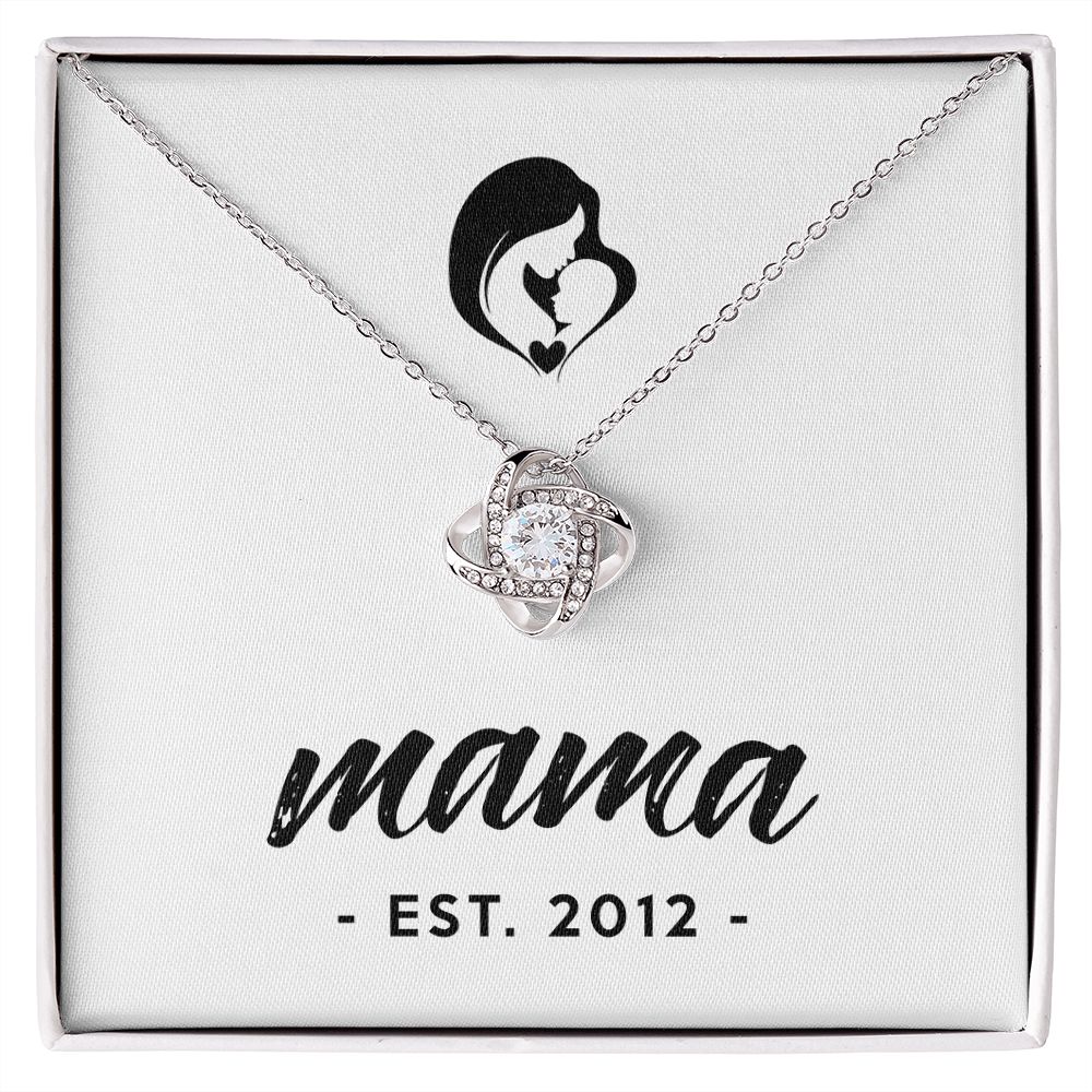 Mama, Est. 2012 - Love Knot Necklace
