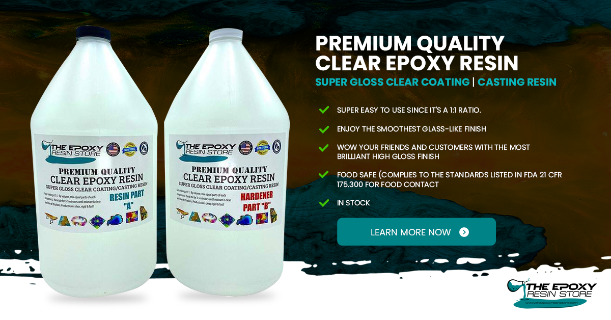 SuperClear Premium Epoxy Resin Crystal Clear for Superior Wood Tables and River Tables - 1 Gallon 2 Part Epoxy Resin Kit