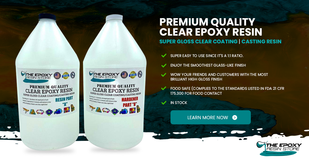 The Epoxy Resin Store Crystal Clear High Gloss Epoxy Resin Coating, 2 Gallon Kit