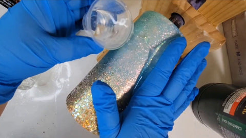 make Two-Tone resin Tumblers with Glitter