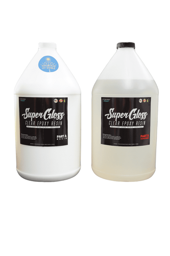 Supergloss Epoxy Resin UV Stable - Tinted Bright White Epoxy Coating - 2 GALLONS - The Epoxy Resin Store counter top table top epoxy #