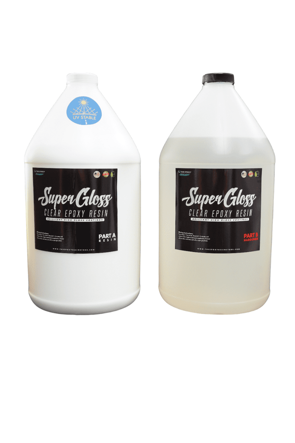 The Epoxy Resin Store Crystal Clear 2 Part Epoxy Resin Kit for Tabletops  and Composite Construction, 1 Gallon Kit