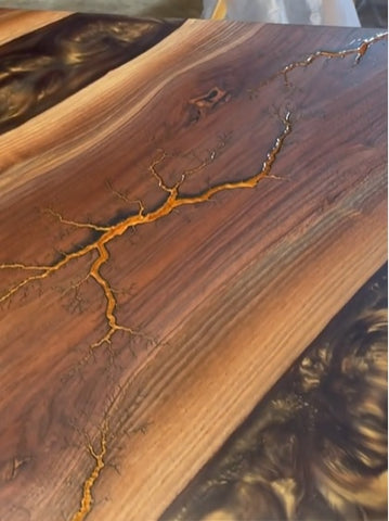 Have you tried using epoxy resin on fractal burnt wood? – The