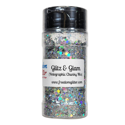 Glitz & Glam - Professional Grade Holographic Chunky Mix Glitter - The Epoxy Resin Store  #