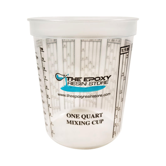 Clear Plastic 0.5 Pint Epoxy Resin Mixing Cups - Graduated