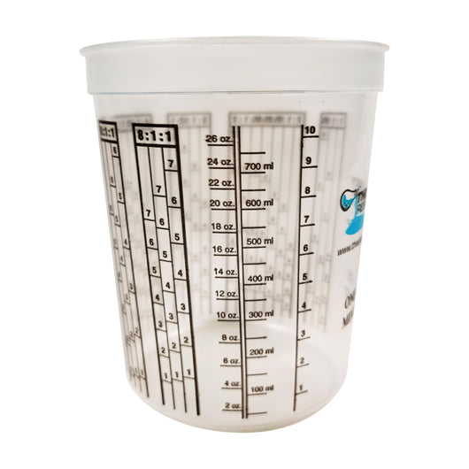 Clear Plastic 0.5 Pint Epoxy Resin Mixing Cups - Graduated Measurements in  ML and OZ