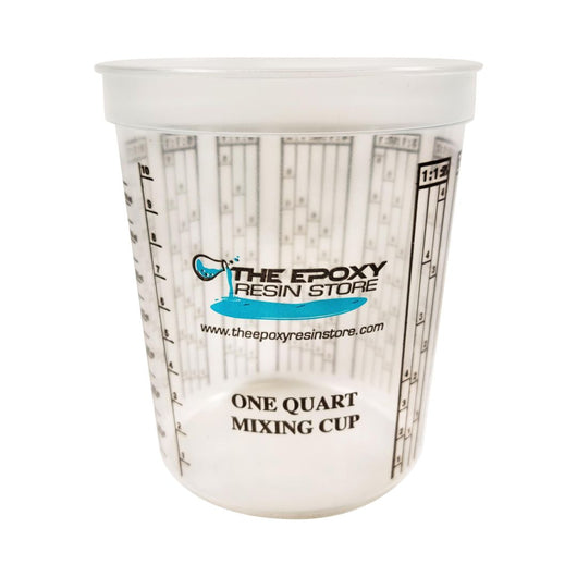 Clear Plastic 5 Quart Epoxy Resin Mixing Cups - Graduated