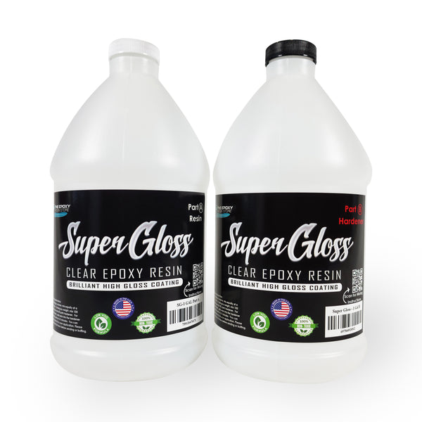 The Epoxy Resin Store Crystal Clear 2 Part Epoxy Resin Kit for Tabletops  and Composite Construction, 1 Gallon Kit: : Industrial &  Scientific