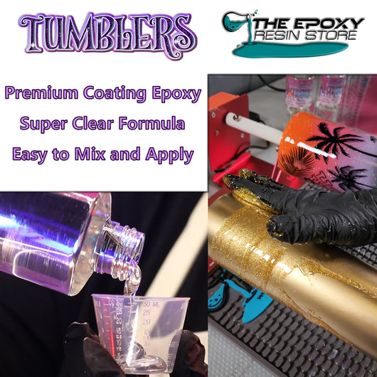 Tumblers Coating Epoxy Resin Kit  Clear High Gloss UV Resistant Coati –  The Epoxy Resin Store