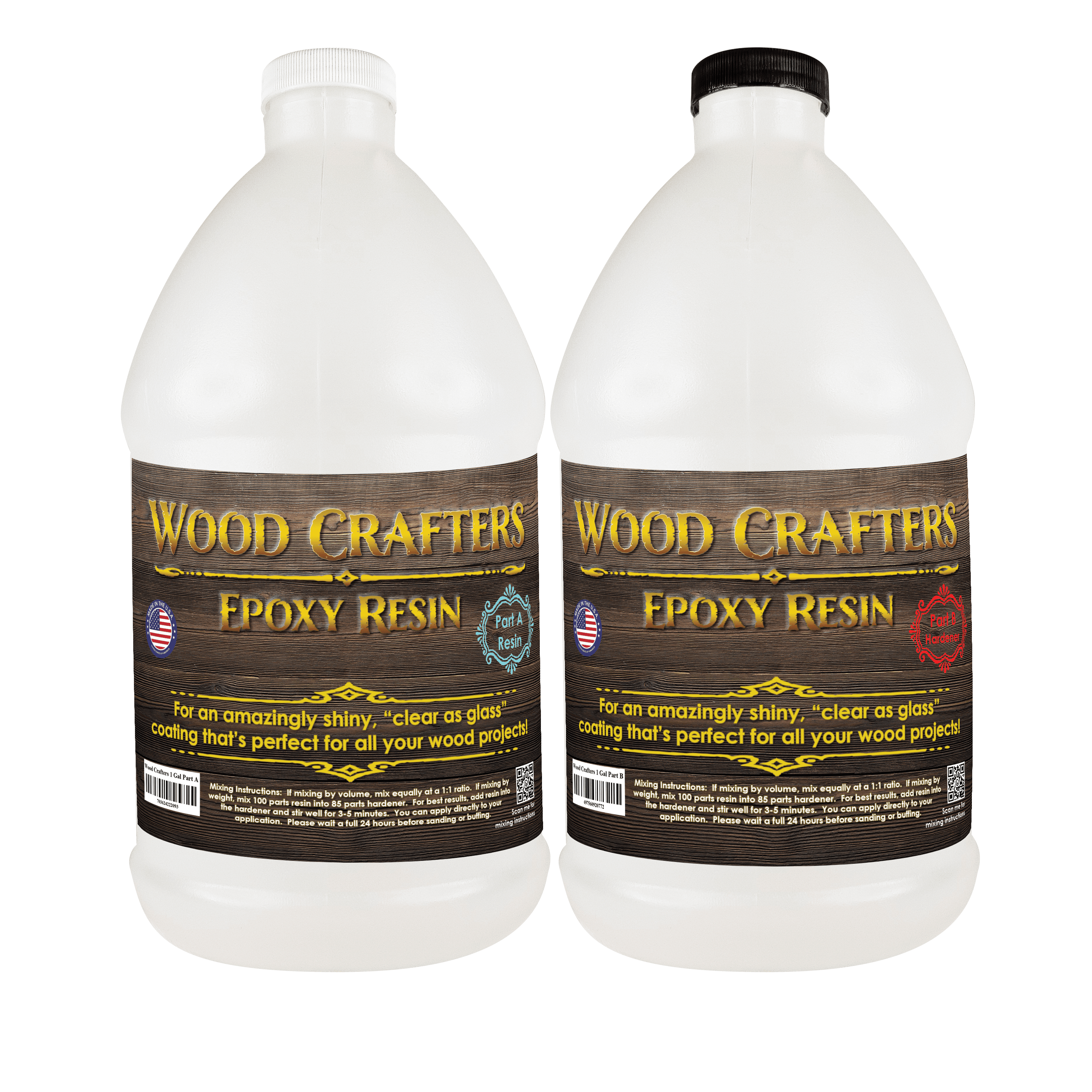 Bar & Table Top Epoxy Resin 1/2 Gallon Combined /