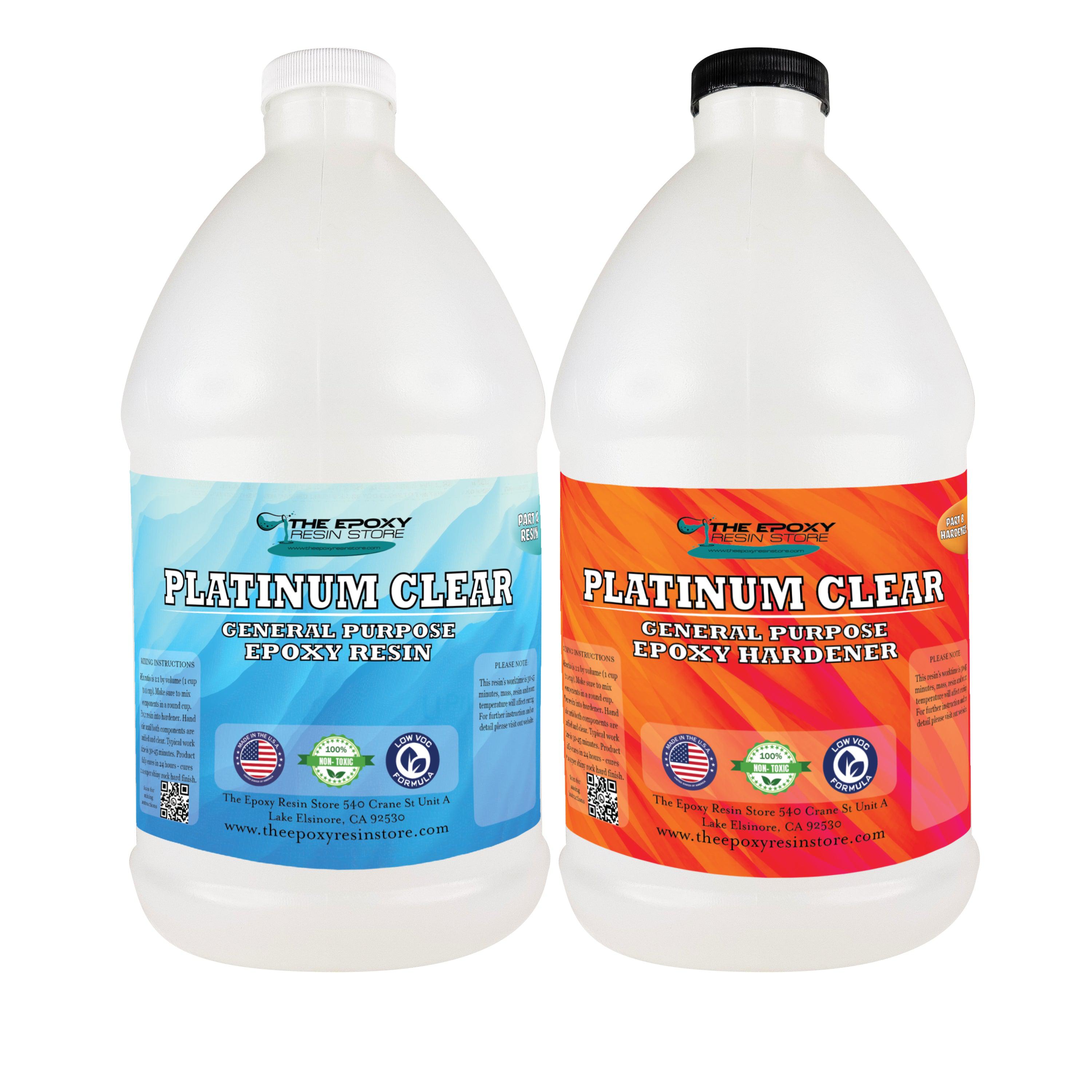 SuperClear Premium Epoxy Resin Crystal Clear for Superior Wood Tables and River Tables - 1 Gallon 2 Part Epoxy Resin Kit