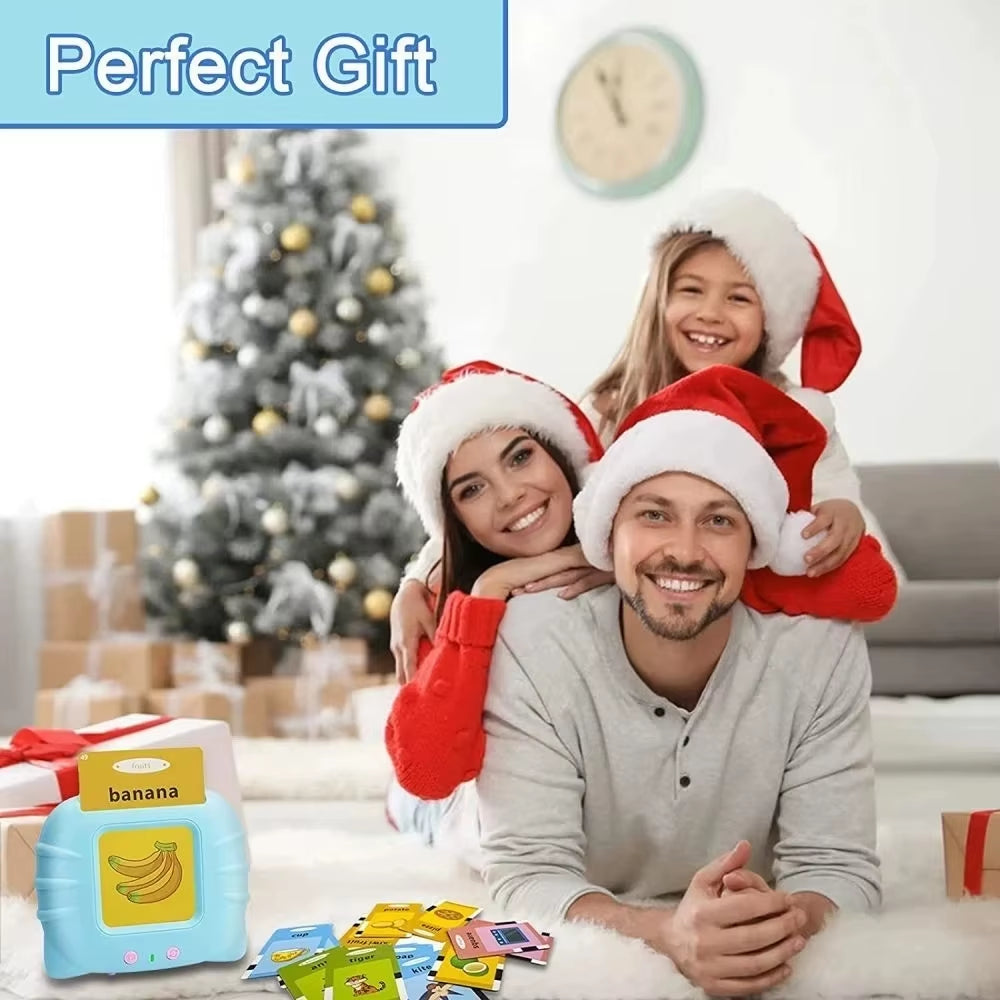 Talking Flash Cards Early Educational Toys Preschool Learning Reading Machine Interactive Electronic Audio Book Learn Toys