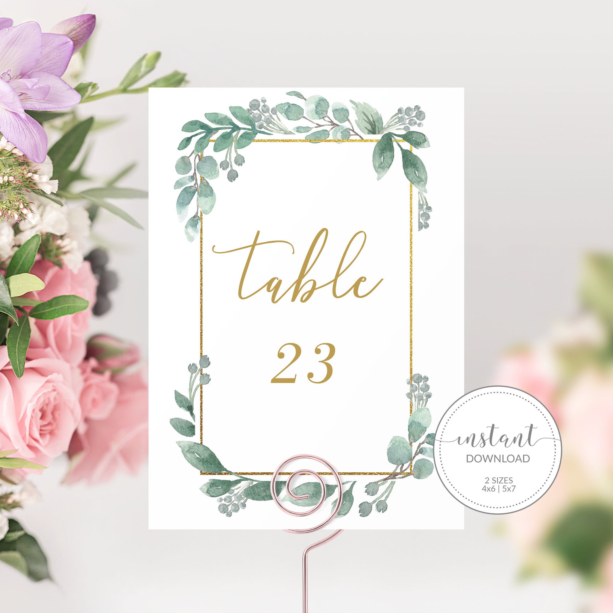 table number cards