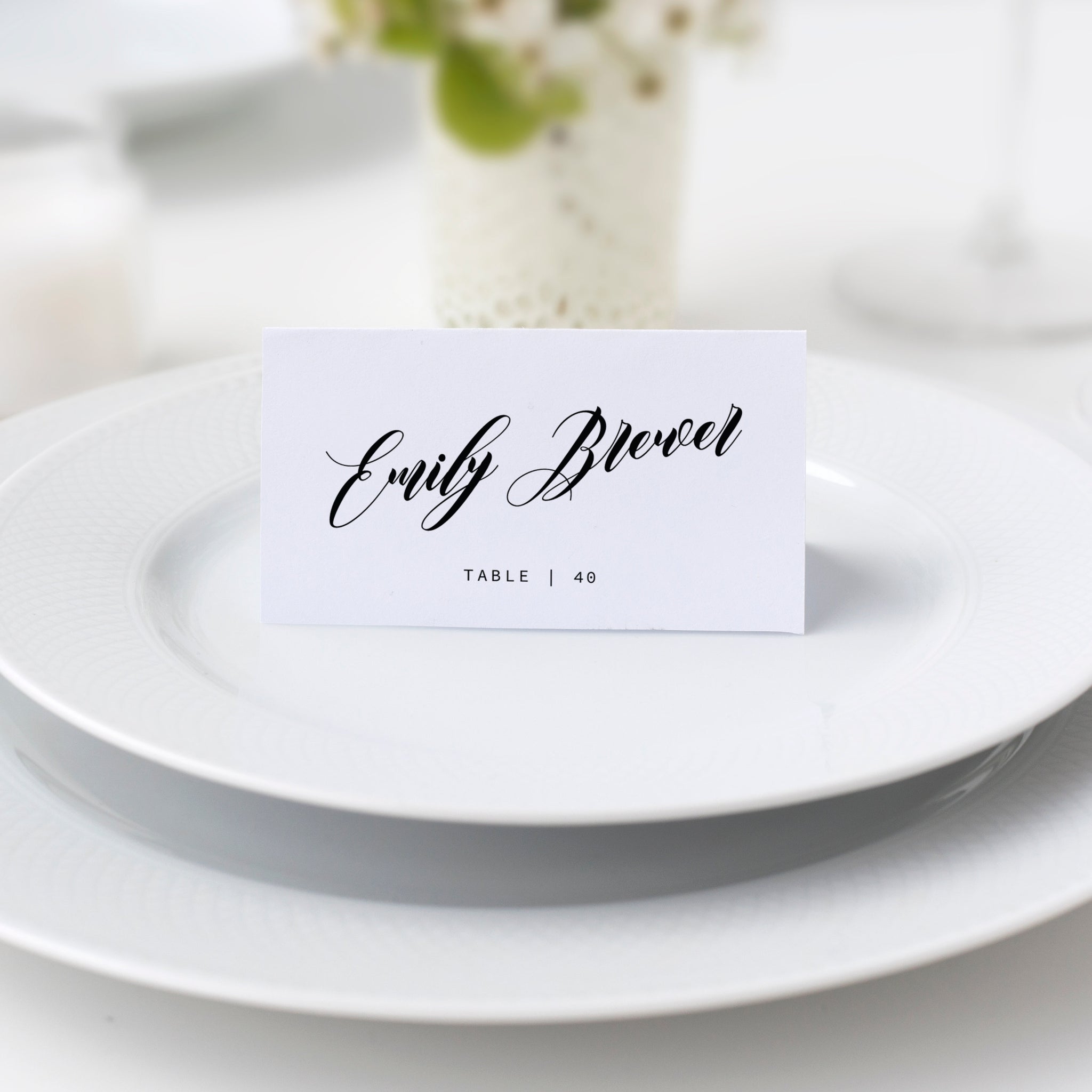 printed place cards wedding