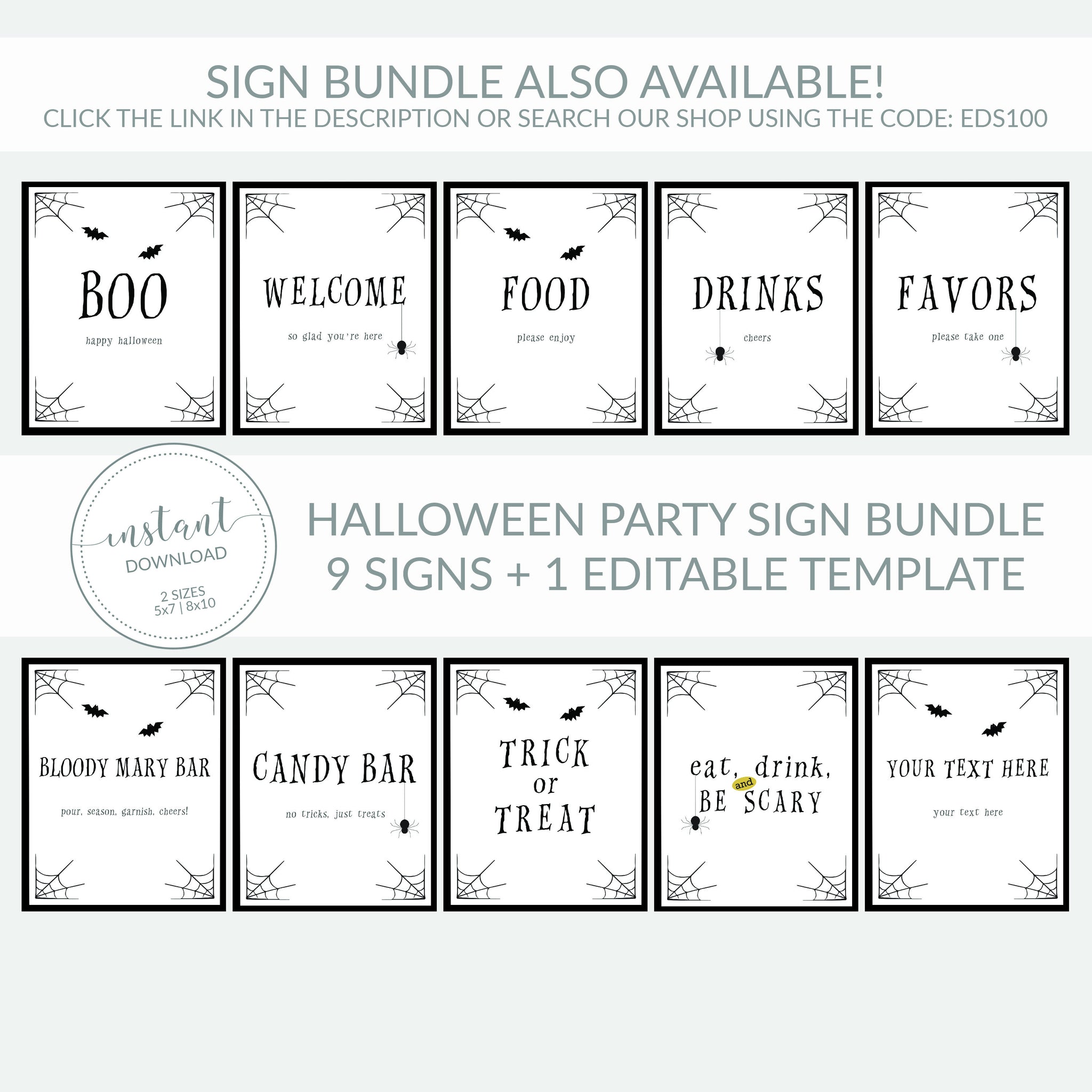 Halloween Party Food Labels Template, Printable Halloween Tent Cards,  Editable INSTANT DOWNLOAD - EDS22 In Free Tent Card Template Downloads