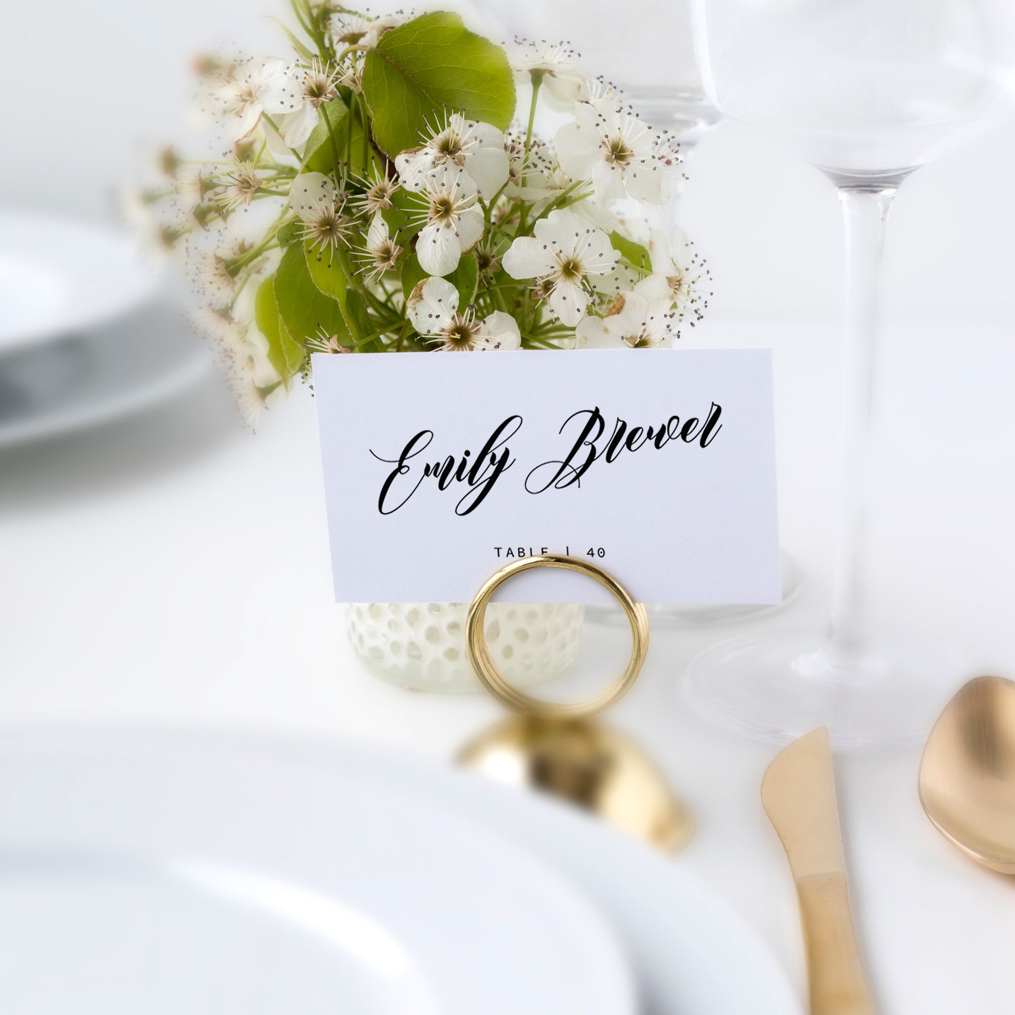 personalized place cards wedding reception