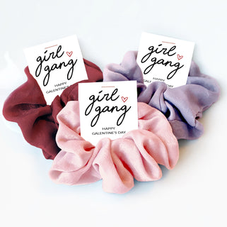 Happy Galentines Day Gift for Friends, Hair Scrunchies