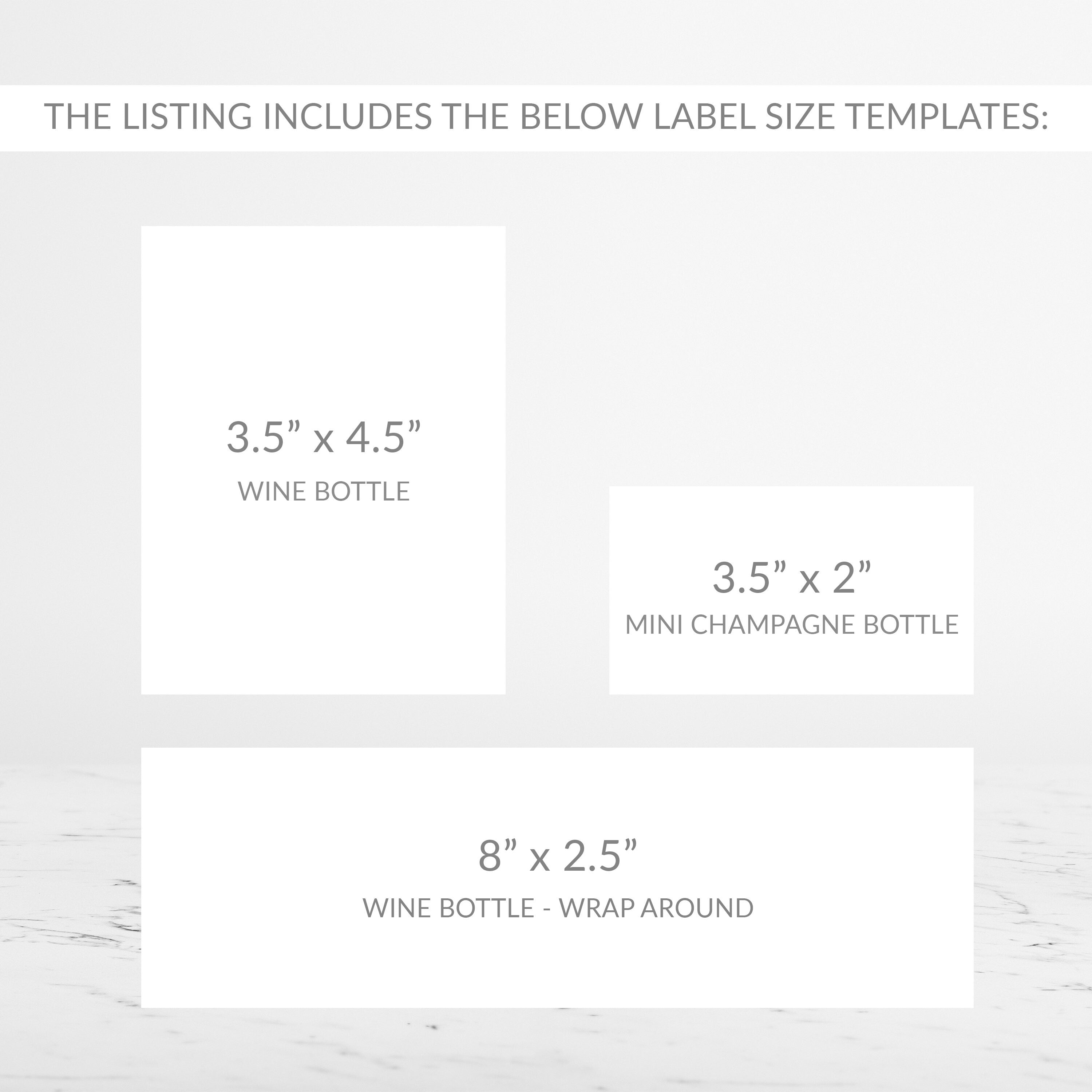 Mini Champagne Labels: A Guide to Choosing the Right Label Size