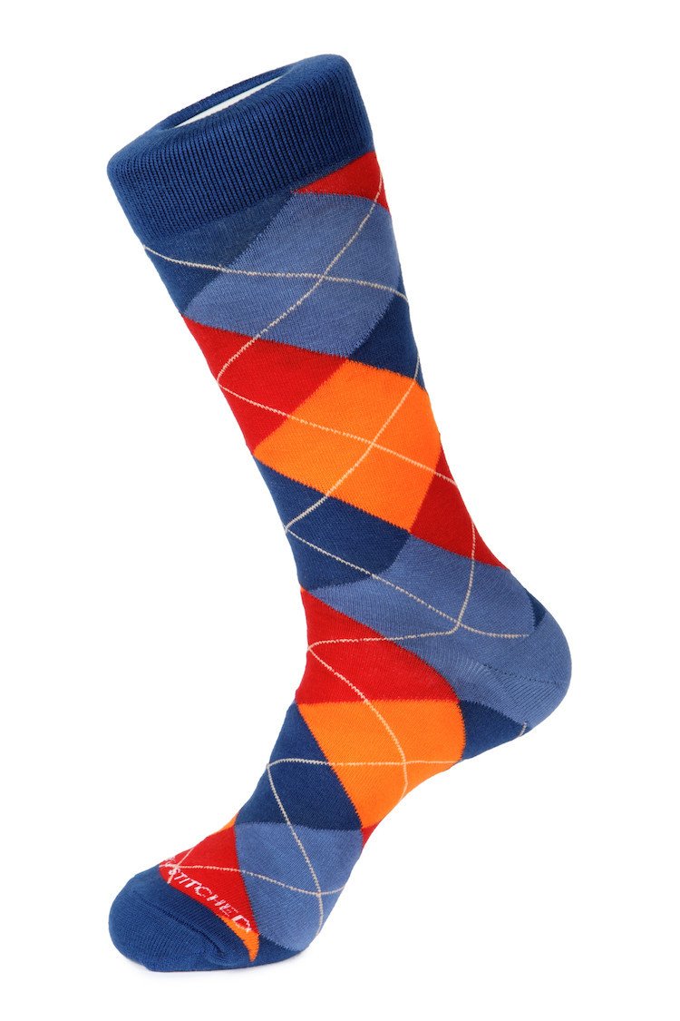 fw17 crew sock, Argyle – Unsimply Stitched