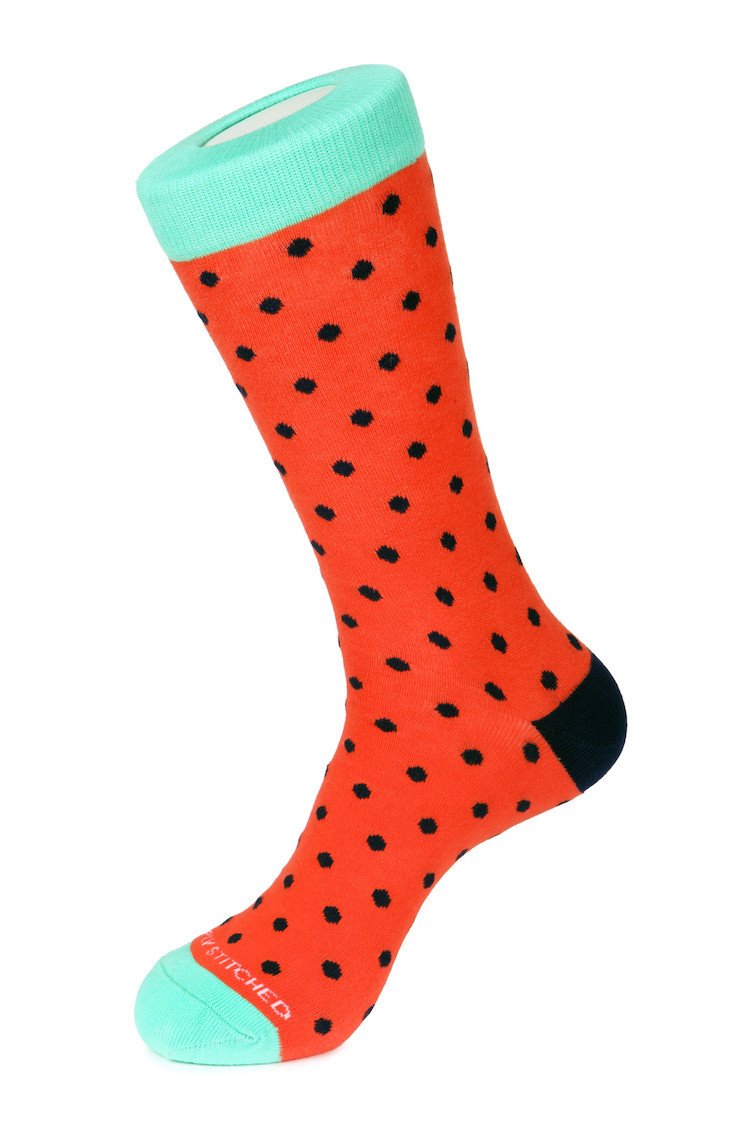 Simple Polka Dot Sock – Unsimply Stitched