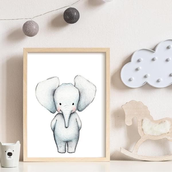 elephant pictures for baby nursery